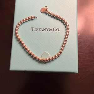 Tiffany bracelet with blue heart